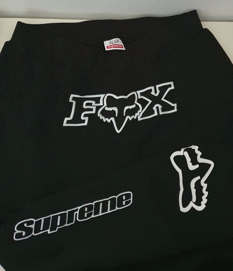 FW20 Supreme x Fox Racing sweatpant pants black size XL trousers 