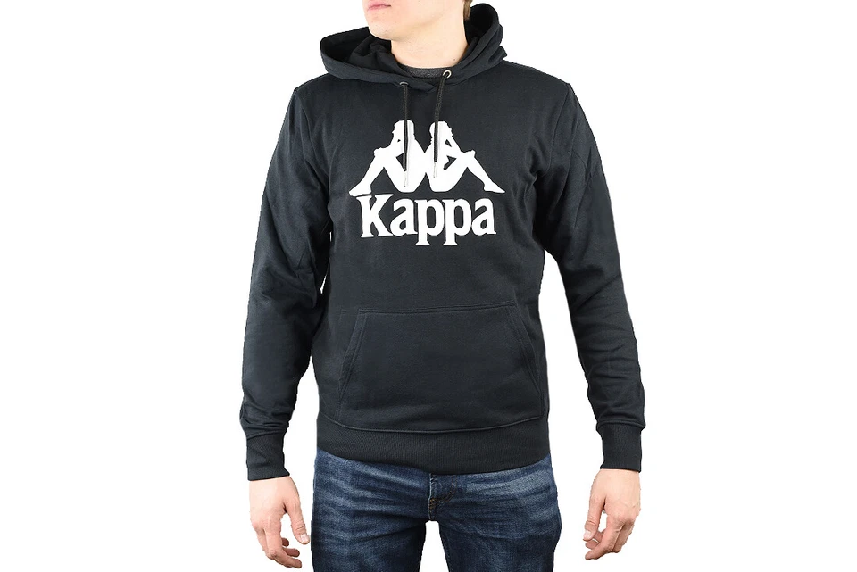 pulls molletonnés Homme, Kappa Taino Hooded, Noir - Photo 1/3