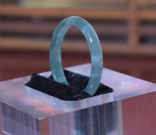 Certified Green Burma Natural A Jadeite Jade Round Circle Ring NO. 9.25  415294