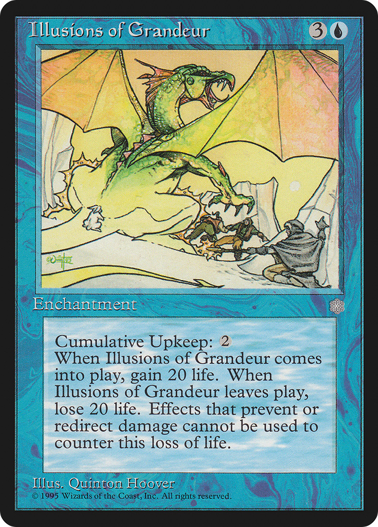 カ*ズ様 MTG Illusions of Grandeur 4枚セット Illusions of Grandeur X (1) MTG Ice Age Excellent/Near Mint