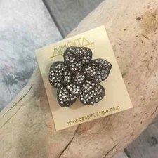 Amrita Singh crystal Mariella cocktail Ring Adjustable 