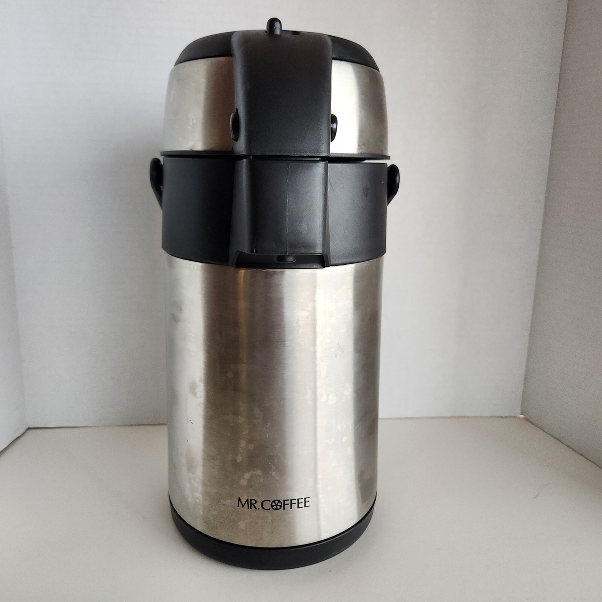 Mr Coffee Pump Pot Thermos Qt Brushed Stainless Air Pump
