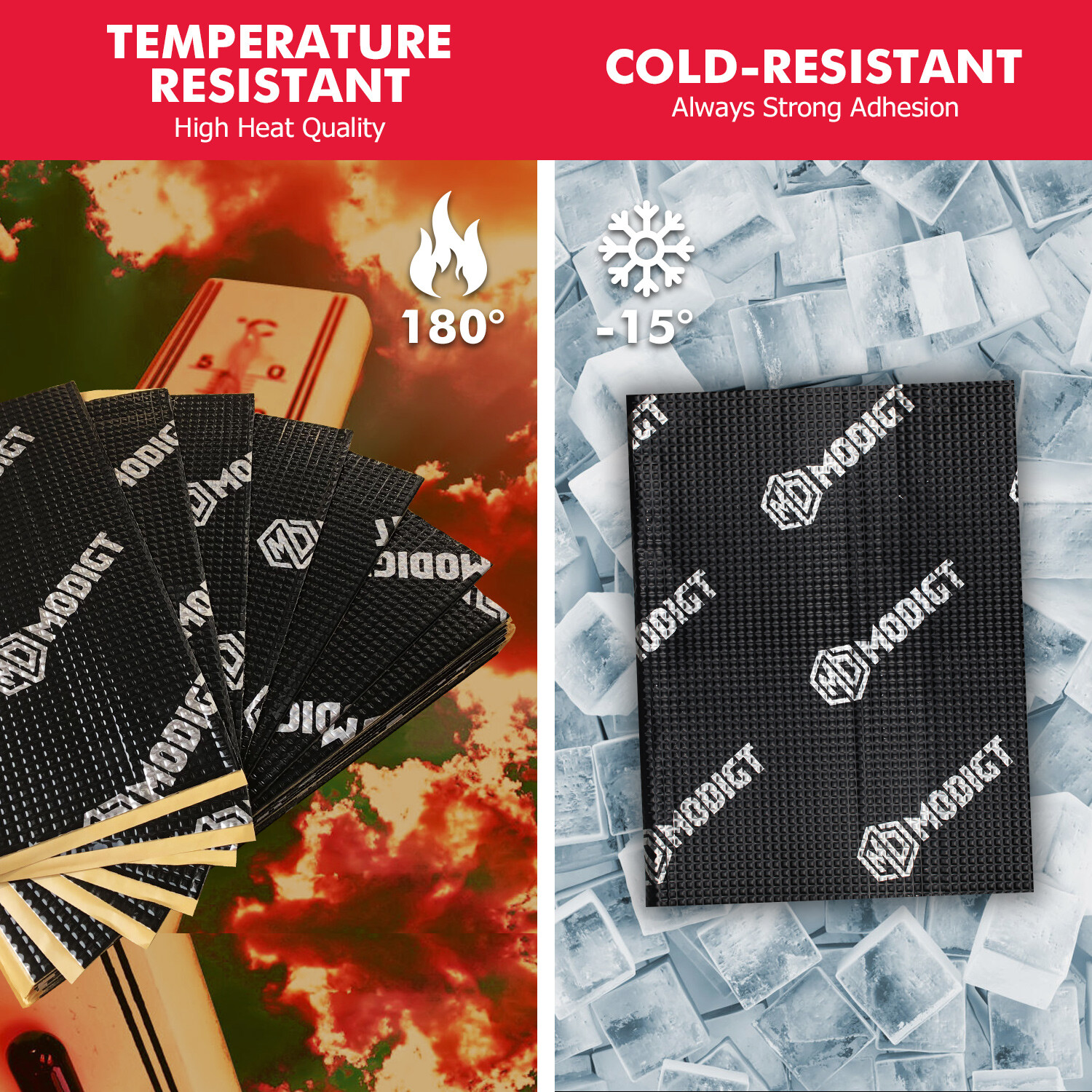 32 sqft Car Sound Deadening mat Butyl Automotive Sound Deadener Noise Insulation