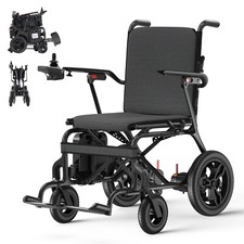 31.5lb Lightweight Carbon Fiber Foldable Electric Wheelchair All Terrain Airline