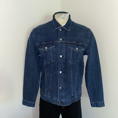 Calvin Klein Jeans Men's Indigo Essential Trucker Iconic Denim
