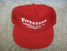 Vintage 1980's Firestone Thompson & Buck Inc. Clearfield, PA Snapback Hat