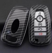 For Ford 2018-2025 Carbon hard Smart Key Fob Case Shell Cover Accessories New