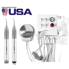 Portable Dental Turbine Unit Weak Suction Work w/Air Compressor/Air Perio Scaler