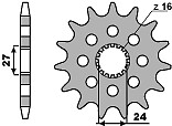 Pignon avant 530 en acier trempé pour Suzuki GSXR 1000 performance
