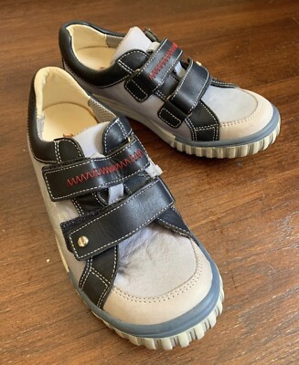 BATA european boy shoes sz. US 1-1.5 EU 33 leather Shoes Made In Czech Republic