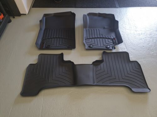 WeatherTech All-Weather Floor Mats - 1st & 2nd Row Set For Specific Vehicle Models (Black)