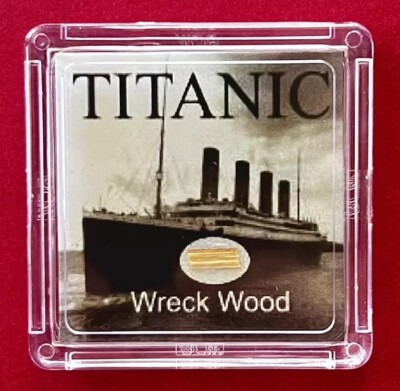 RMS Titanic Wreck Wood Artifact w/ COA. White Star Line WSL Real