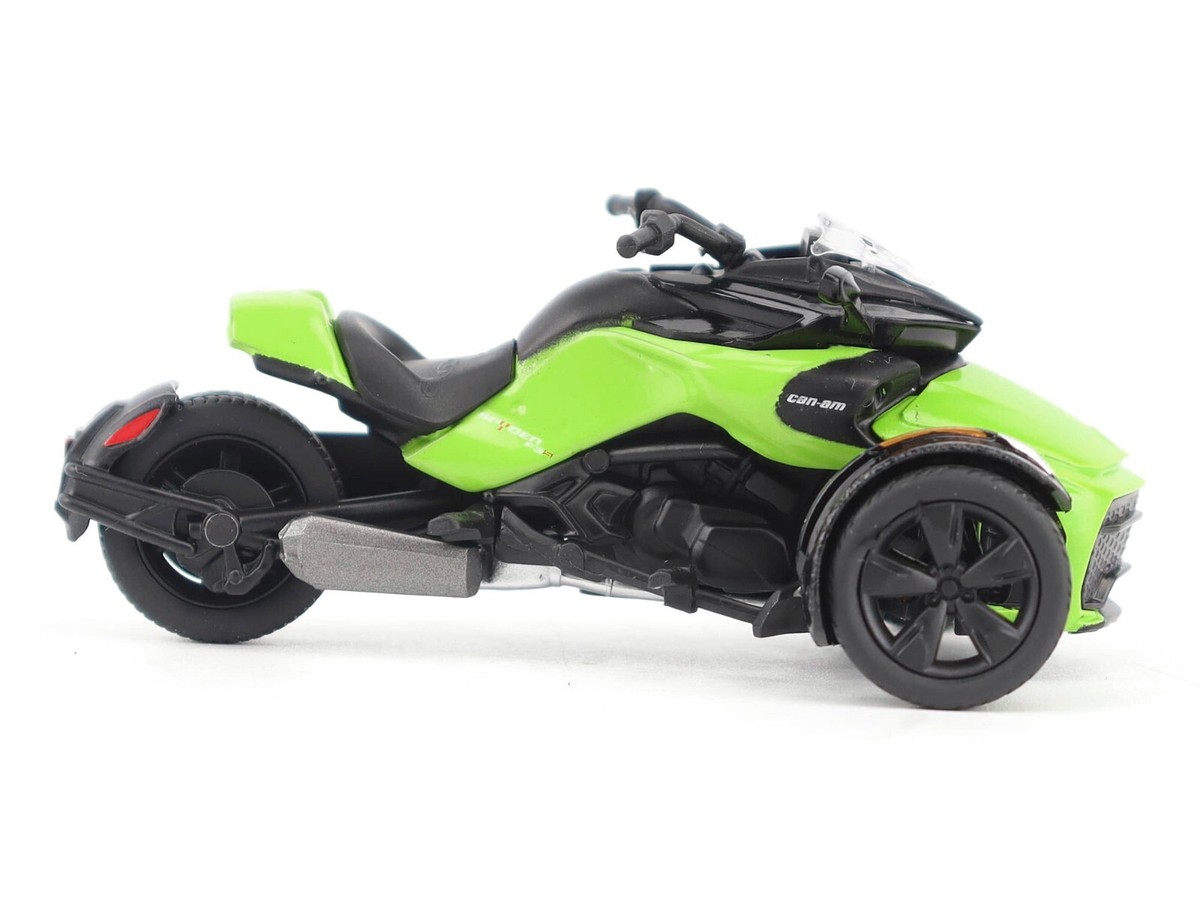 CAN-AM SPYDER F3-S SPECIAL 3-WHEEL MOTORCYCLE MANTA GREEN 1/32 BRP