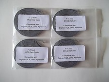 4 pack 4 Seven Foot  Model Railroading DCC Data Cables, Digitrax LocoNet, NCE