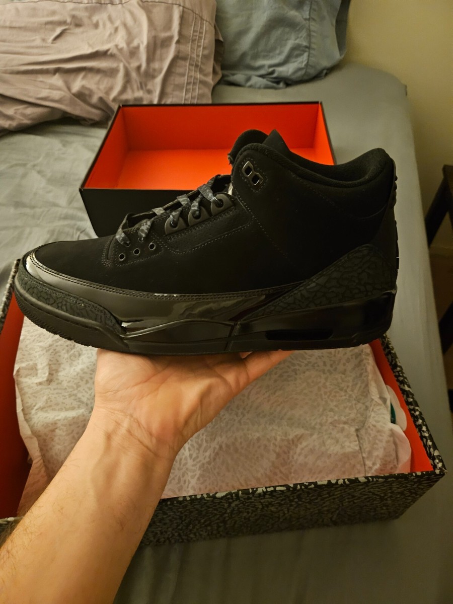Nike Air Jordan 3 Retro Black Cat Mens Size 13 2025 New With Box