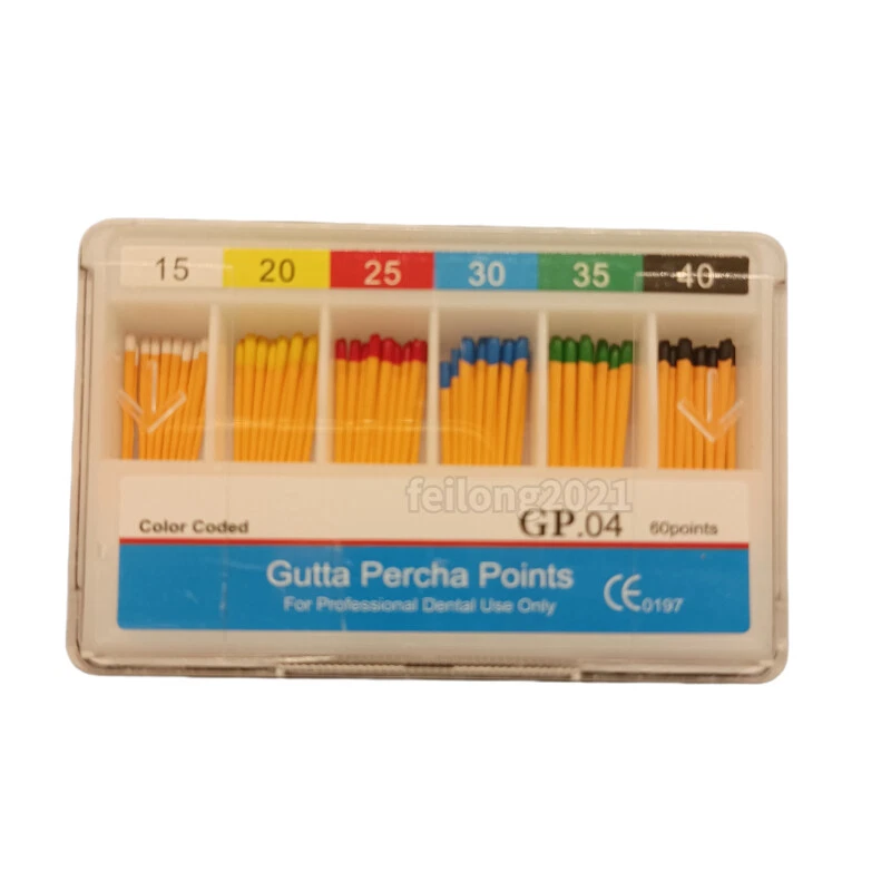 Dental Root Canal Endodontic Treatment Gutta Percha Points Taper .04/ 60 Points - Image 2 of 4