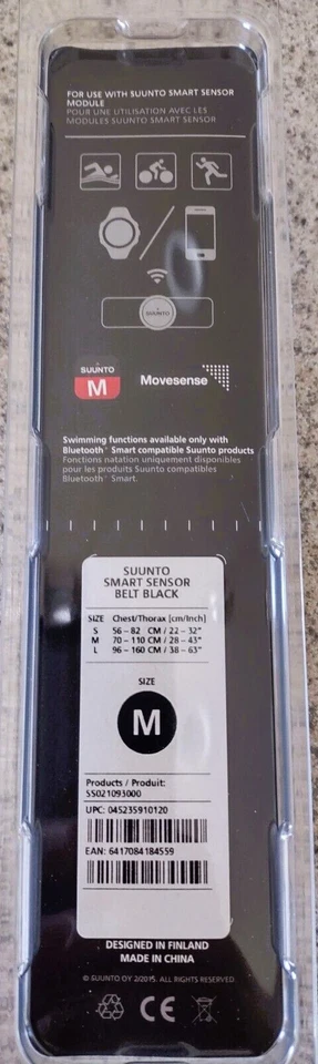 ¡PRECIO CALIENTE! Cinturón de frecuencia cardíaca Suunto ¡Solo correa cómoda! ¡Para Smart BT Sens Talla Med! Foto 2 de 4