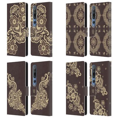 HEAD CASE DESIGNS HENNA LEATHER BOOK WALLET CASE COVER FOR XIAOMI PHONES