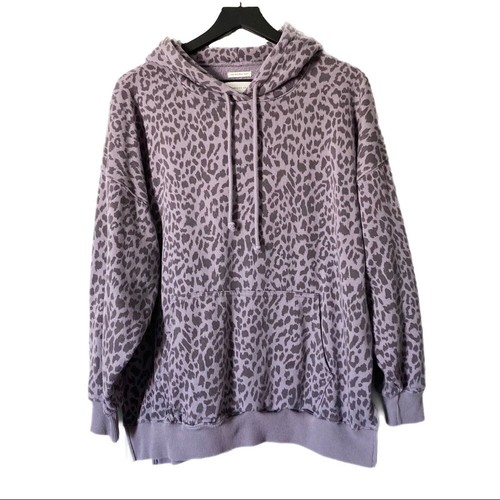 Purple Leopard Hoodie Size 