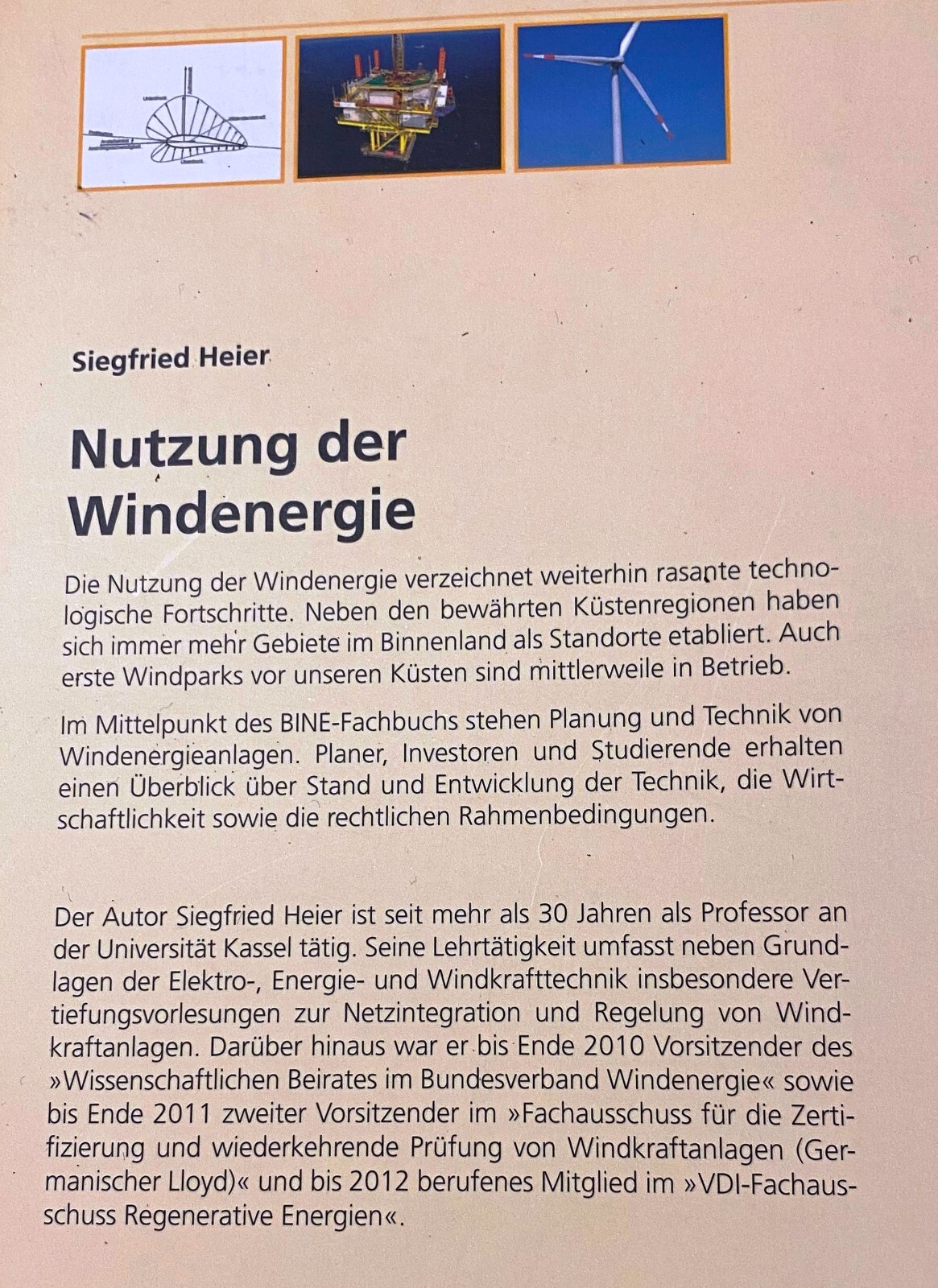 Thumbnail - Siegfried Heier; "nutzung Der Windkraft" 6. Erweiterte/überarbeitete