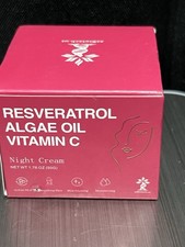 Resveratrol Algae Oil Vitamin C Night Face Cream 1.76 Oz B53