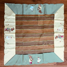 Tischdecke Mitteldecke Tischwäsche 85 x 85cm Stickerei Ostern Vintage 90er