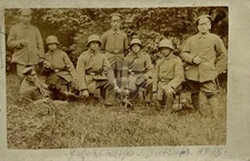 WW1 German Trench Mortar Squad Minnie Werner RPPC Photo Postcard COPY