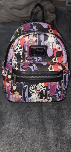 Loungefly Disney Villains Mini Backpack Cruella Ursula Maleficent Evil Queen