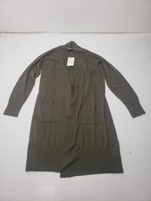A New Day Women's Olive Green Duster Cardigan Long Sleeve Sweater Size XS