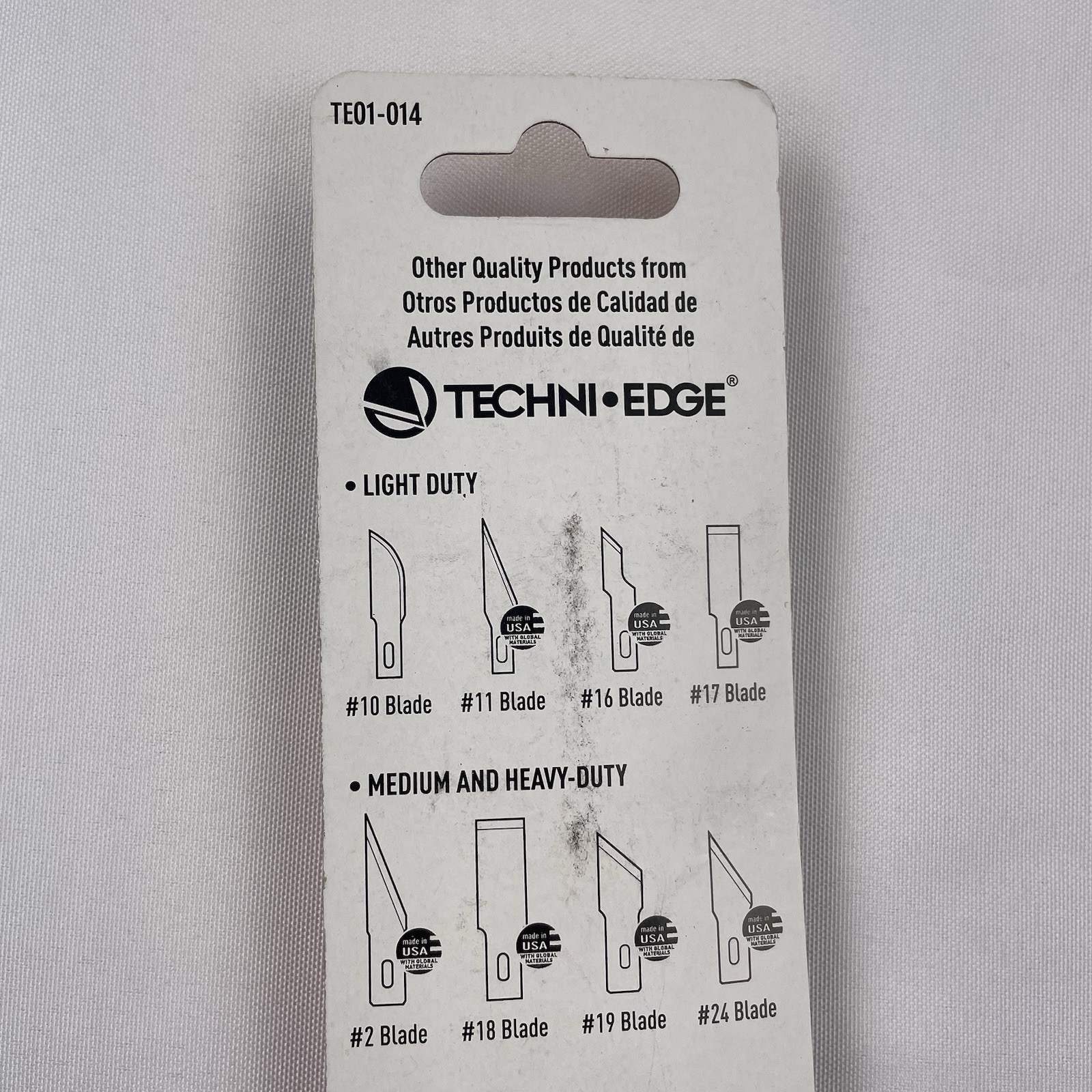 # 1 Hobby Knife Soft Grip Techni Edge Light Duty/Trimming/Scoring Cut Blade, New