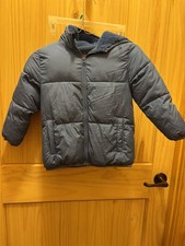Swiss Tech Puffer Sherpa Lined Blue Full Zip Jacket Child Size 5T