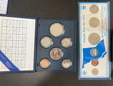 1986 Royal Canadian Mint set AND 1971 British Co. Cent. Coin set