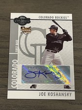 2008 Topps Co-Signers Joe Koshansky RC Auto #103 Colorado Rockies