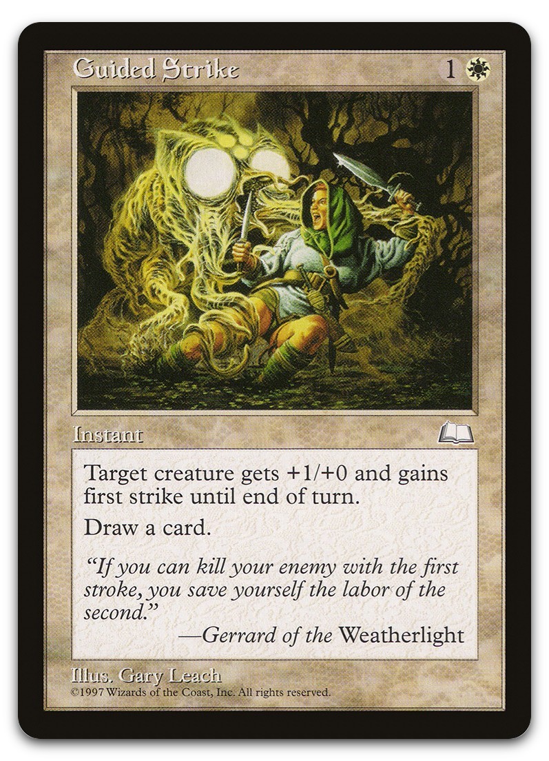 Guided Strike (NM) Weatherlight WTH Magic MTG