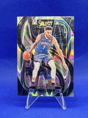 Panini Select Prizm Chet Holmgren #128 Oklahoma City Thunder Basketball Card