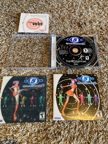 Space Channel 5 (Sega Dreamcast, 2000) CIB with Lenticular card, manual - MINT!