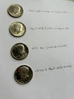 Lot of FOUR  Kennedy Half Dollars / 1964/1967/ 1971/1976