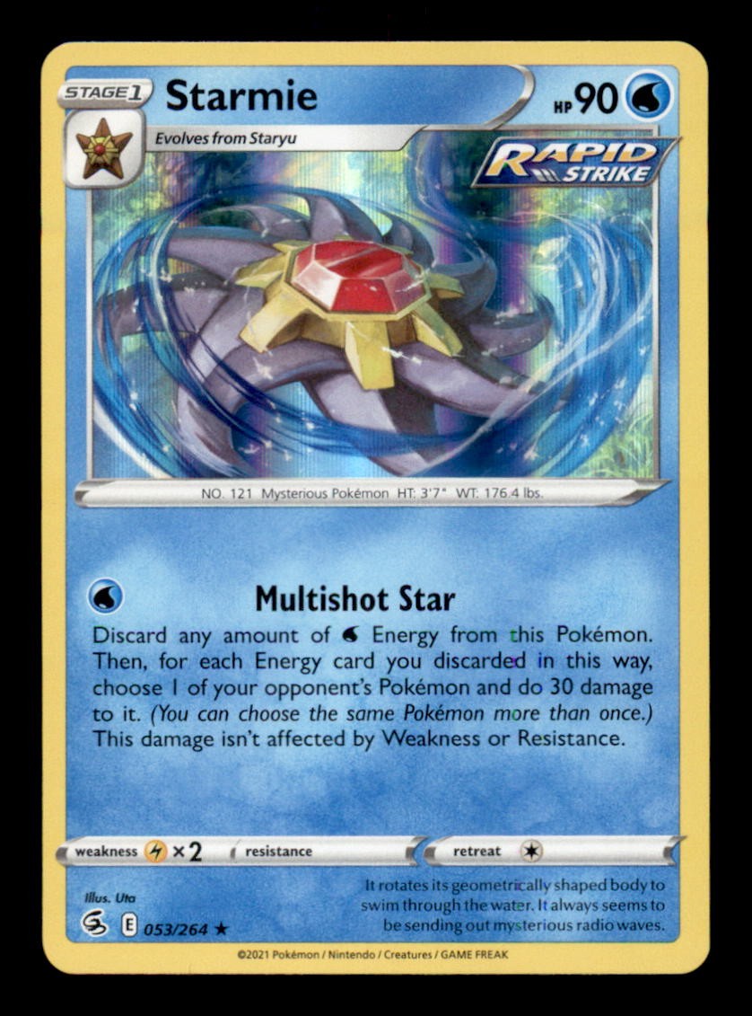 STARMIE 053/264 HOLO RARE FUSION STRIKE NM/M