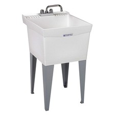 MUSTEE 19CF ELMustee, bañera de lavandería, recta, 24 pulgadas x 20 pulgadas x 13 pulgadas 1RLN8