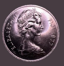 1977 FIJI 10 CENTS COIN *Circulated Condition