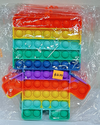 Push Bubble Pop Stress Relieving Toys Interactive Hundred Board Bubble Popper
