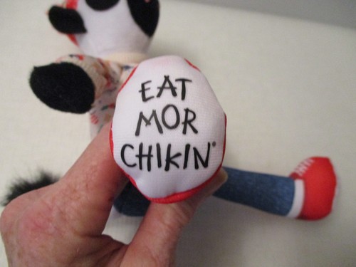 Chick-fil-A Christmas 2024 Plush Cow Doll Toy Chikin 11" LIMITED EDITION Holiday - Picture 4 of 4