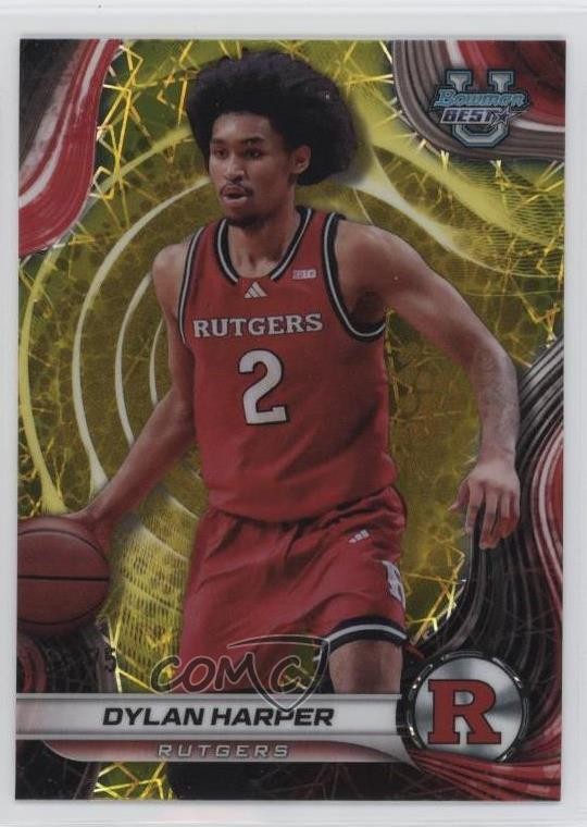 2024-25 Bowman U Best Yellow Lazer Refractor /75 Dylan Harper #22