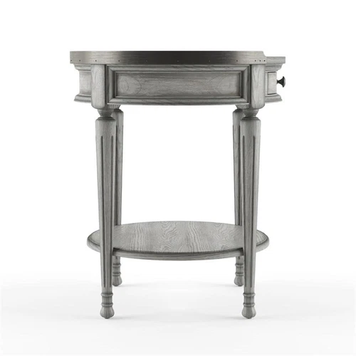 Butler Specialty Sampson Powder Gray Wood Accent Table - Picture 5 of 9
