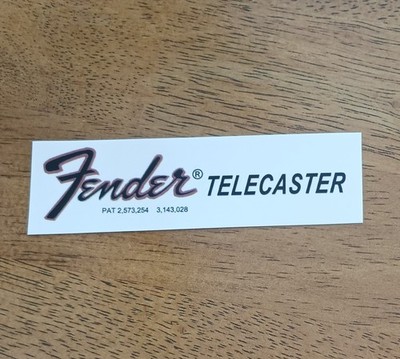 Fender Telecaster  1960's - 1970's Style waterslide decal. Not Pre-Cut