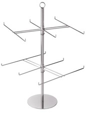 SSWBasics 2-Tier Countertop Spinning Display for Jewelry - Peg Spinner Display