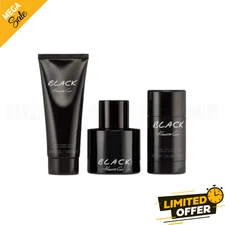 KENNETH COLE BLACK 3 Pcs. MEN GIFT SET: 3.4Oz. EDT Sp + A.S + 2.6Oz. DEO STICK