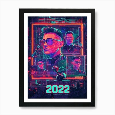Aihrgdesign A Digital Art Culture P gerahmtes Wandbild Poster Leinwanddruck Bild