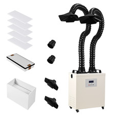 Monport Rauchabsaugung 220W Absauganlage Rauchabsorber L&ouml;tabsaugung Rauchabzug