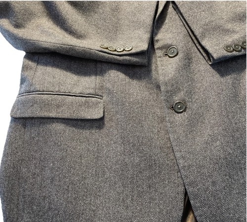 Ralph Lauren Blazer Giacca Uomo 46L Marrone 90% Lana 10% Cashmere Fodera Paisley - Foto 4 di 15